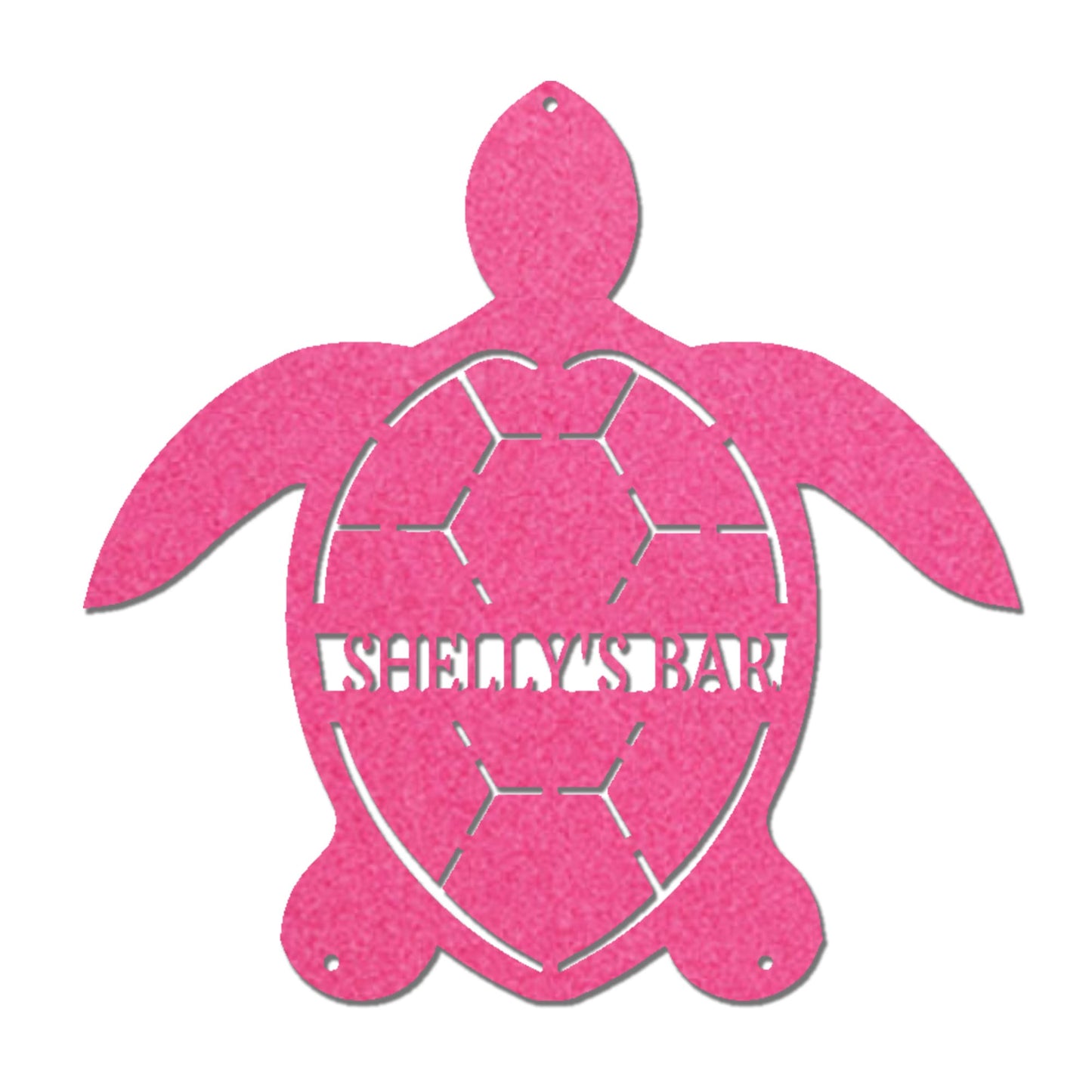 Personalized Sea Turtle Metal Sign, Beach House Decor, Coastal Wall Art