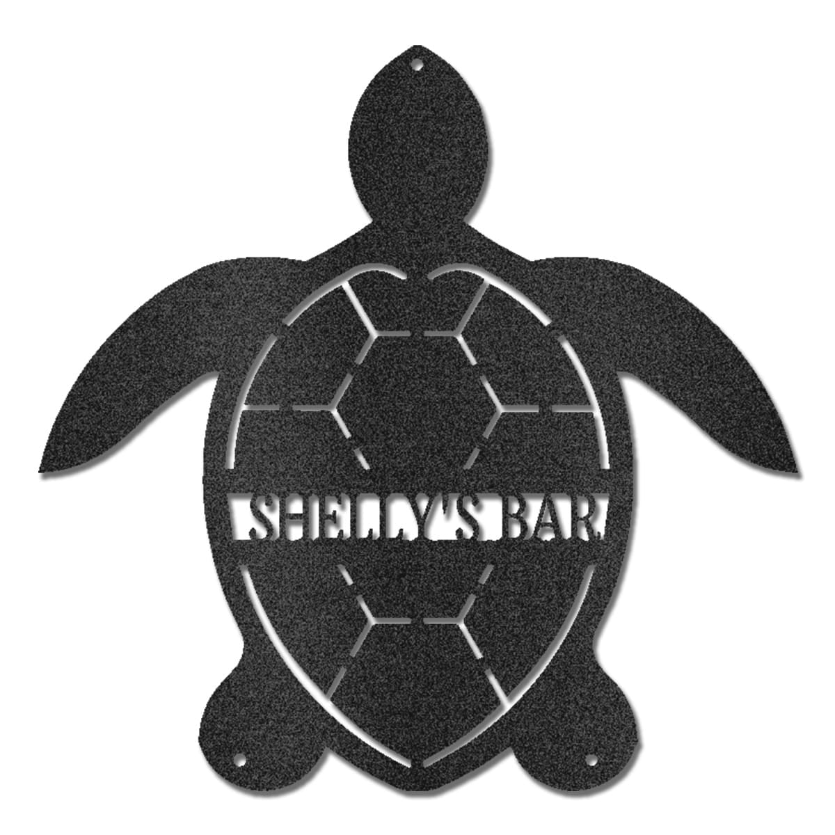 Personalized Sea Turtle Metal Sign, Beach House Decor, Coastal Wall Art