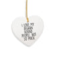 Funny Afghan Hound Dog Christmas Unique Gifts from Family, Gifts for Afghan Hound Dog Lover, Heart Ornament, 'I Love My Afghan Hound. People, Not So Much.' Quote