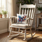 Patriotic Floral Butterfly Pillow – American Flag Butterfly Throw Pillow – Red White Blue Cottagecore Farmhouse Decor