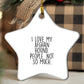 Afghan Hound Dog Star Ornament, Funny Quote, White Star Shaped, Gifts for Dog Lovers, Christmas Unique Gift from Friends and Family