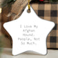 Funny Afghan Hound Dog Star Ornaments for Christmas Unique Gifts from Men to Family Members