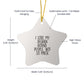 Afghan Hound Dog Star Ornament, Funny Quote, White Star Shaped, Gifts for Dog Lovers, Christmas Unique Gift from Friends and Family