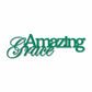 Amazing Grace Metal Wall Art Sign – Christian Steel Scripture Decor