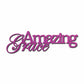 Amazing Grace Metal Wall Art Sign – Christian Steel Scripture Decor