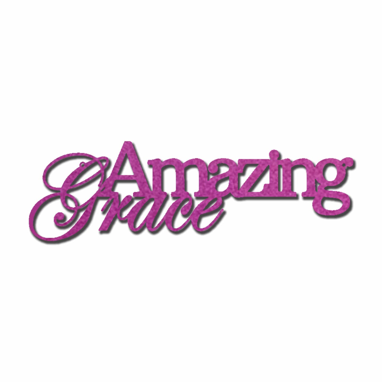 Amazing Grace Metal Wall Art Sign – Christian Steel Scripture Decor