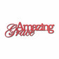 Amazing Grace Metal Wall Art Sign – Christian Steel Scripture Decor