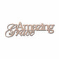 Amazing Grace Metal Wall Art Sign – Christian Steel Scripture Decor