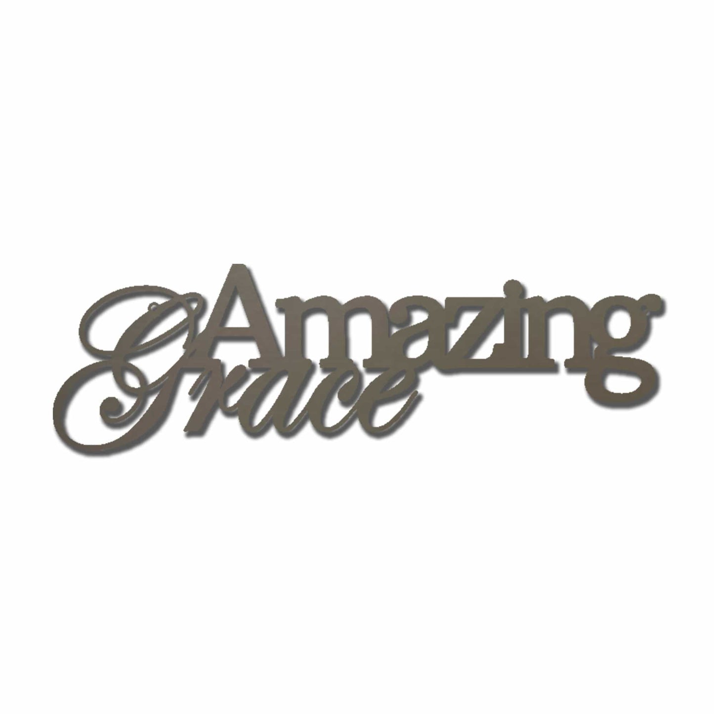 Amazing Grace Metal Wall Art Sign – Christian Steel Scripture Decor