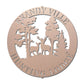 Personalized Hunting Lodge Metal Wall Art – Custom Deer Sign for Cabin, Man Cave & Outdoor Decor