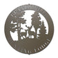 Personalized Hunting Lodge Metal Wall Art – Custom Deer Sign for Cabin, Man Cave & Outdoor Decor