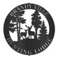 Personalized Hunting Lodge Metal Wall Art – Custom Deer Sign for Cabin, Man Cave & Outdoor Decor