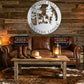 Personalized Hunting Lodge Metal Wall Art – Custom Deer Sign for Cabin, Man Cave & Outdoor Decor