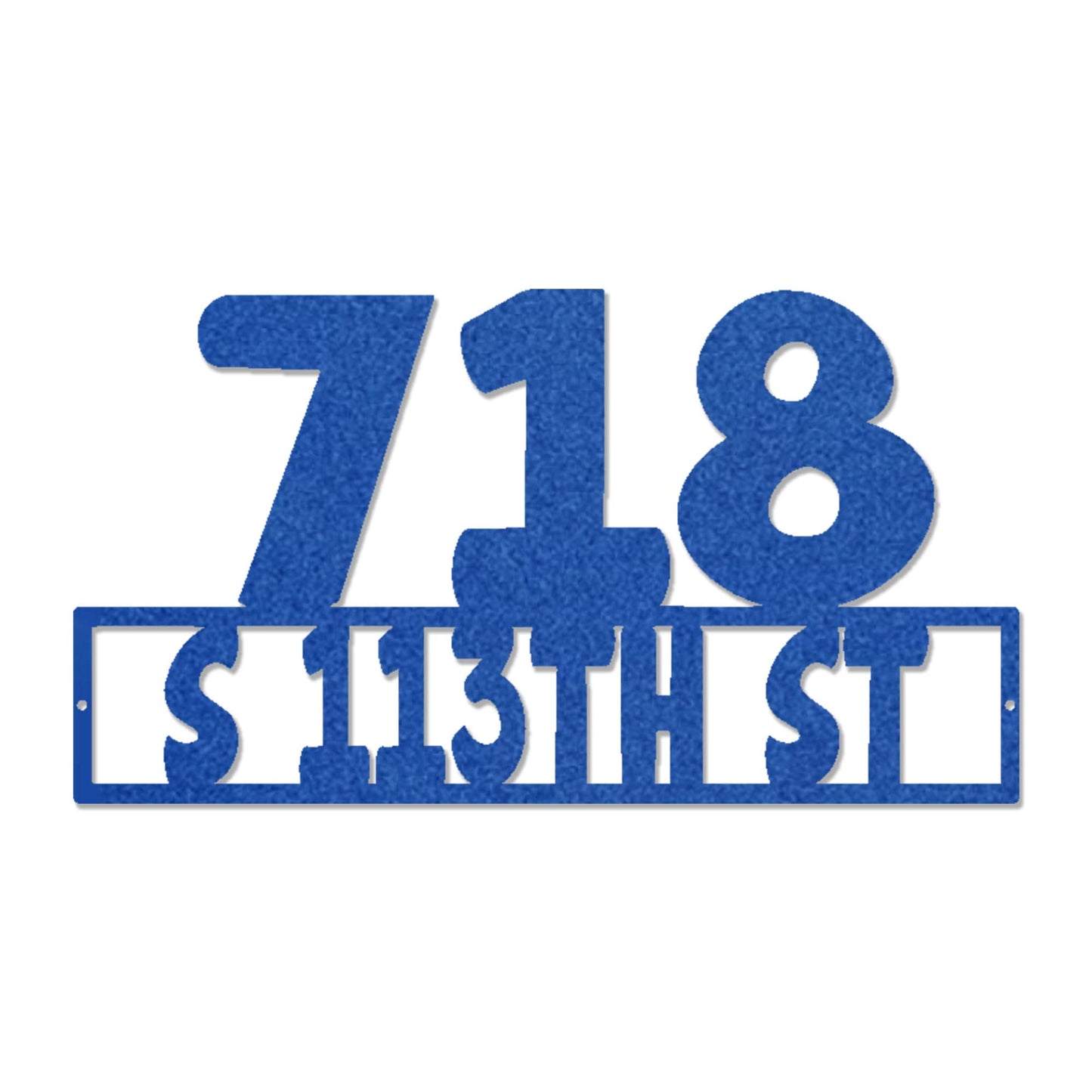 Custom Address Steel Sign