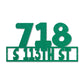 Custom Address Steel Sign