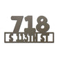 Custom Address Steel Sign
