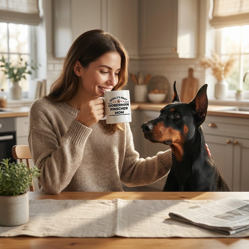 World's Best Doberman Pinscher Mom Mug – Dog Mom Coffee Cup