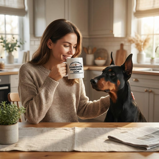 World's Best Doberman Pinscher Mom Mug – Dog Mom Coffee Cup
