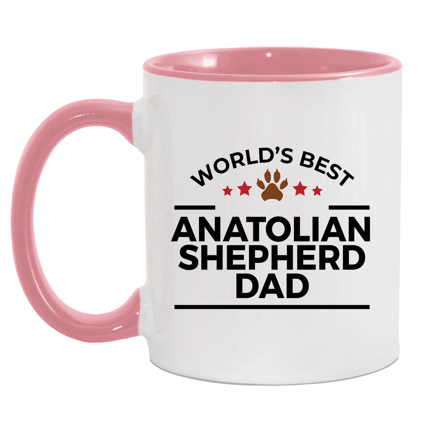 Anatolian Shepherd World's Best Best Dog Dad Ceramic Coffee Mug