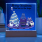 Merry Christmas From Me and the Dogs Personalized Acrylic Plaque