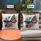 Patriotic USA Flag Butterfly Throw Pillow Home Decor