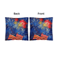 Fireworks Flag and Freedom Patriotic Indoor-Outdoor Home Decor Pillow