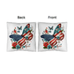 Patriotic Floral Butterfly Pillow – American Flag Butterfly Throw Pillow – Red White Blue Cottagecore Farmhouse Decor
