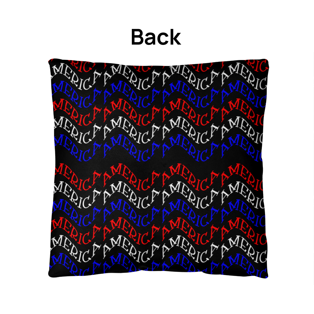 America Patriotic Home Decor Indoor-Outdoor Polyester Printed Pillow
