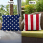American Flag Stars and Stripes Patriotic Indoor-Outdoor Pillow