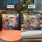 Patriotic Eagle with American Flag Pillow Cover