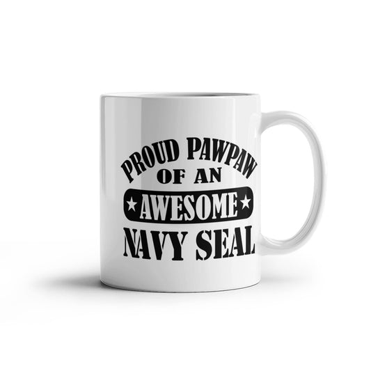 Proud PawPaw of a Navy Seal Ceramic Coffee Mug