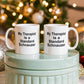 Standard Schnauzer Dog Owner Lover Funny Gift Therapist White Ceramic Coffee Mug