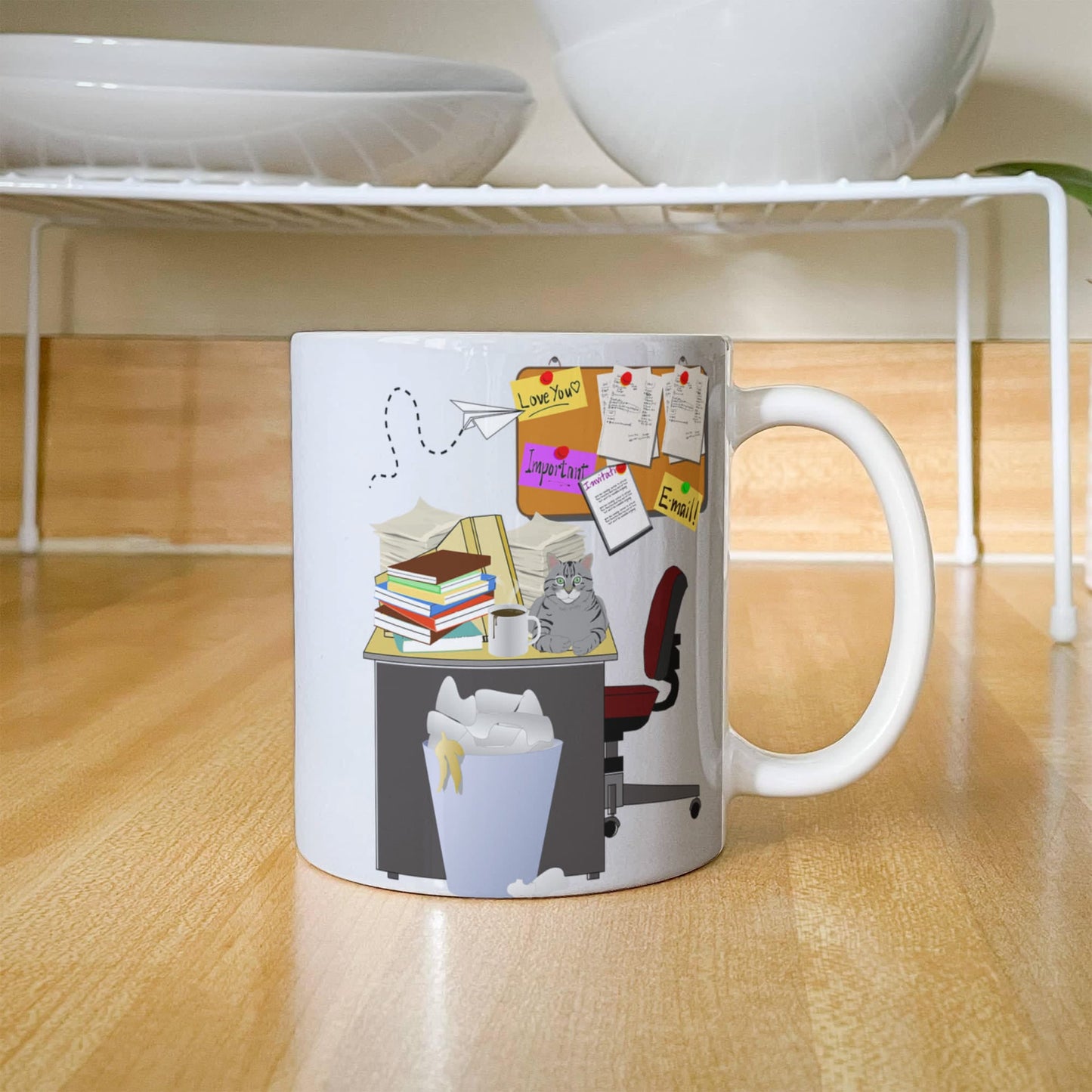 Cluttered Desk Is a Sign of Genius Mug – Funny Office Coffee Mug – 11oz 15oz White Ceramic Mug  Gift for Coworker Boss