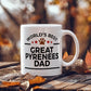 World's Best Great Pyrenees Dad White Ceramic Coffee Mug – Funny Great Pyrenees Dog Dad Gift Mug