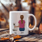 Personalized Cat Mom Ceramic Mug  - All I Need is my Kitty and Coffee