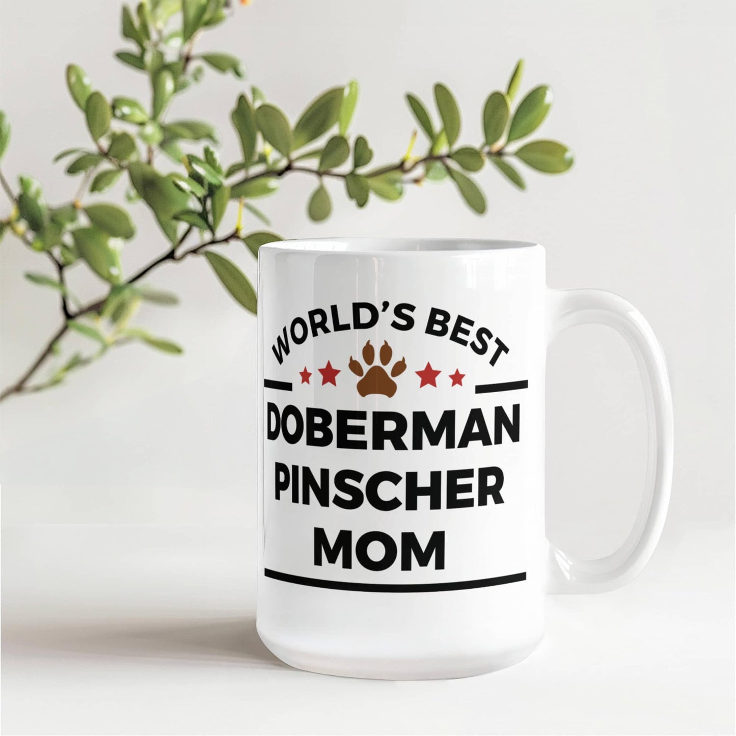 World's Best Doberman Pinscher Mom Mug – Dog Mom Coffee Cup