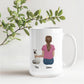 Personalized Cat Mom Ceramic Mug  - All I Need is my Kitty and Coffee