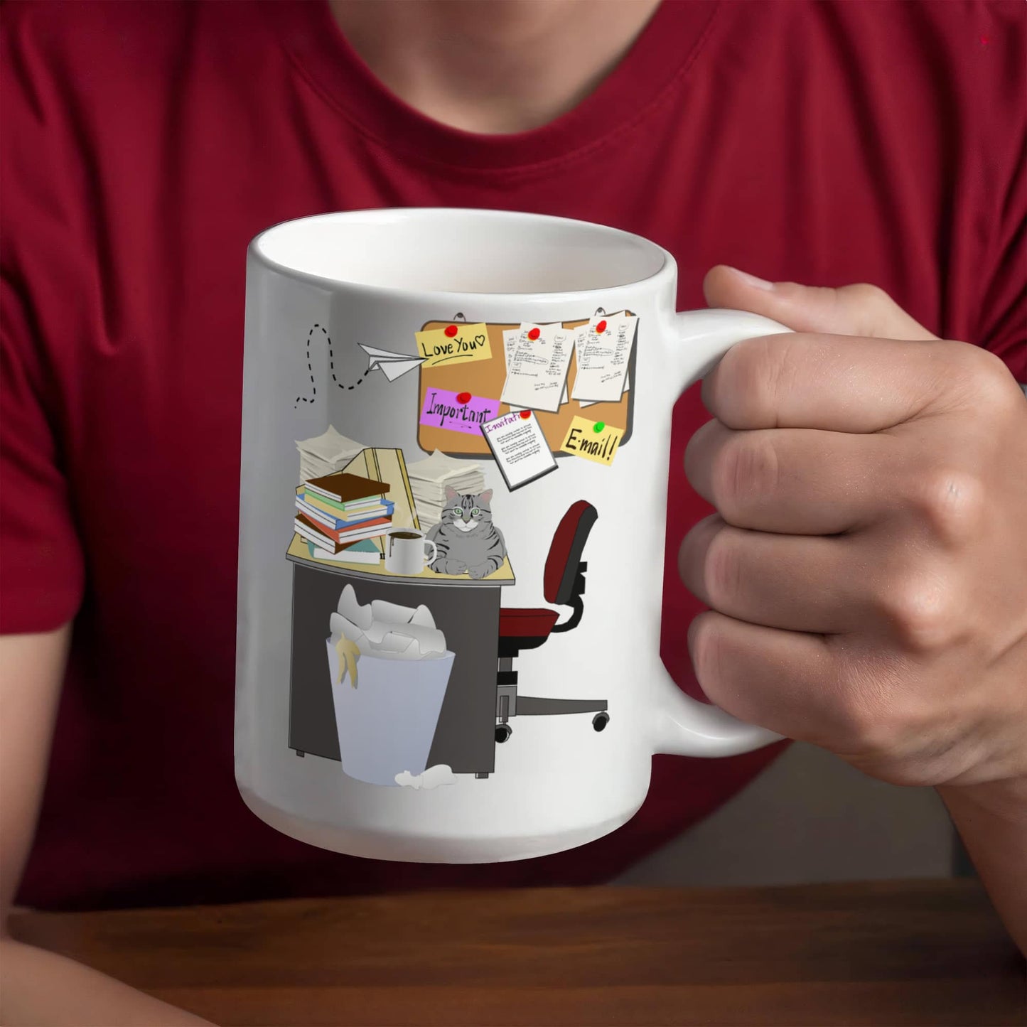 Cluttered Desk Is a Sign of Genius Mug – Funny Office Coffee Mug – 11oz 15oz White Ceramic Mug  Gift for Coworker Boss