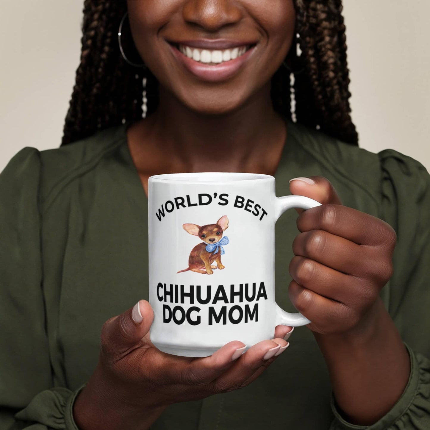 World's Best Chihuahua Mom White Ceramic Coffee Mug