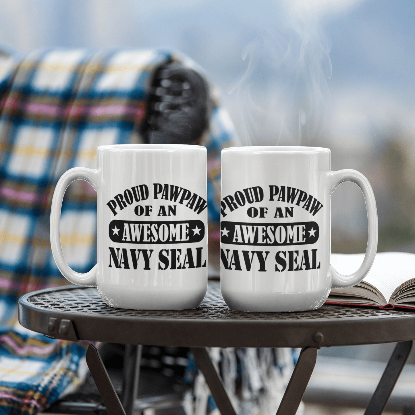 Proud PawPaw of a Navy Seal Ceramic Coffee Mug