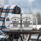 World's Best Great Pyrenees Dad White Ceramic Coffee Mug – Funny Great Pyrenees Dog Dad Gift Mug