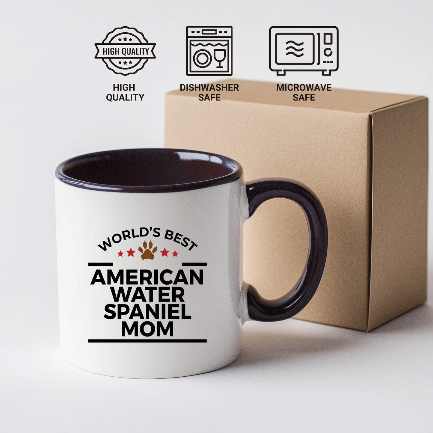 American Water Spaniel World's Best Dog Mom Ceramic Coffee Mug