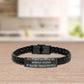 Funny Gifts for Afghan Hound Dog Lovers 'All I Care About Is My Afghan Hound And Maybe Three People' -  Engraved Stainless Steel Interlaced Leather Bracelet Birthday, Christmas Gift