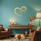 Personalized Puppy Love Metal Wall Art – Custom Dog Paw Heart Sign – Pet Name Metal Decor – Dog Lover Gift – Indoor Outdoor Steel Sign