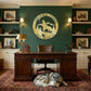 Howling Wolf Monogram Custom Indoor Outdoor Steel Wall Sign Art