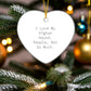 Funny Afghan Hound Dog Lover Gifts from Family, Christmas Unique Gifts for Friends, Heart Ornament with I Love My Afghan Hound People Not So Much Quote