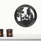 Personalized Hunting Lodge Metal Wall Art – Custom Deer Sign for Cabin, Man Cave & Outdoor Decor