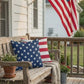 American Flag Stars and Stripes Patriotic Indoor-Outdoor Pillow