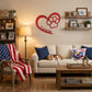 Personalized Puppy Love Metal Wall Art – Custom Dog Paw Heart Sign – Pet Name Metal Decor – Dog Lover Gift – Indoor Outdoor Steel Sign
