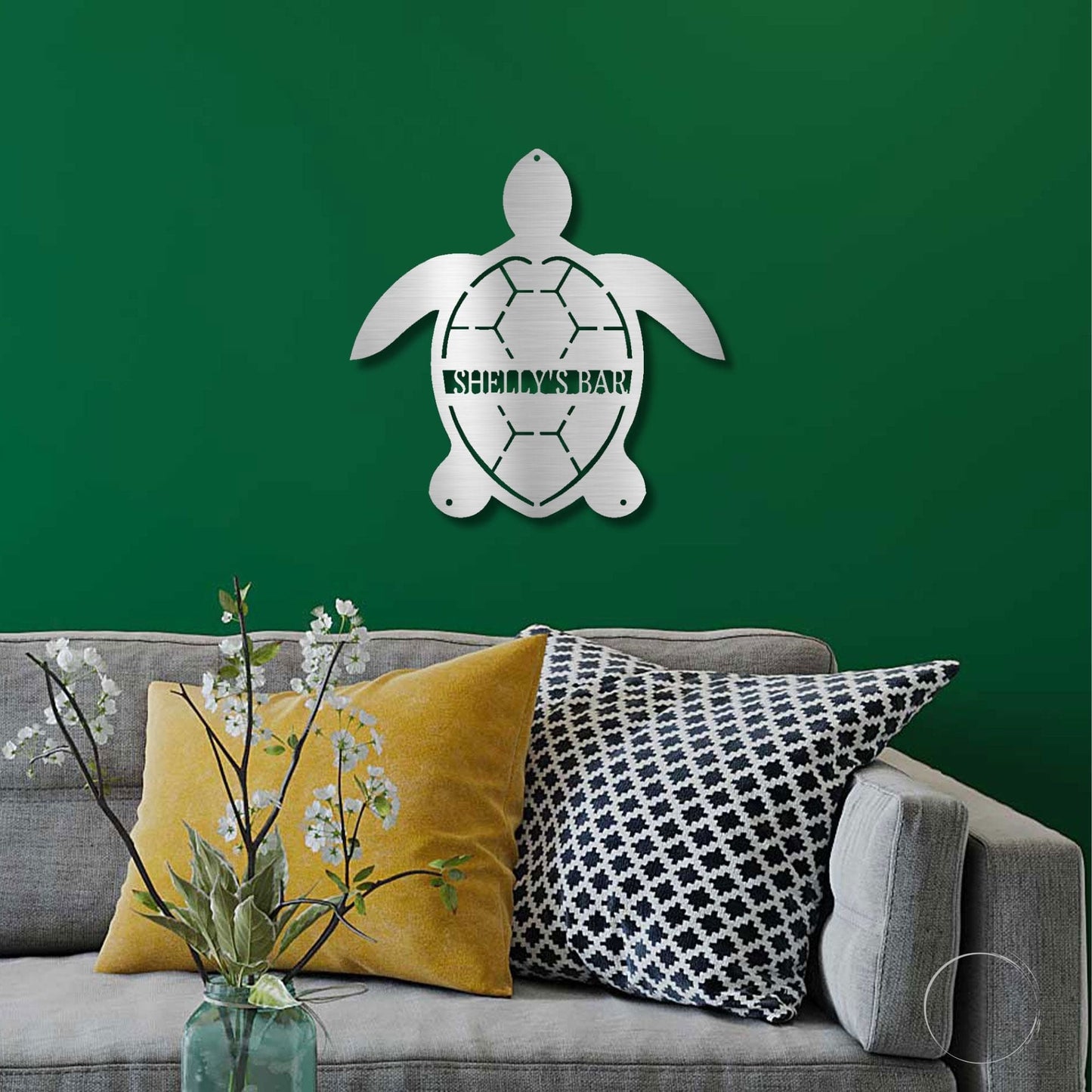 Sea Turtle Personalized Metal Art Wall Sign
